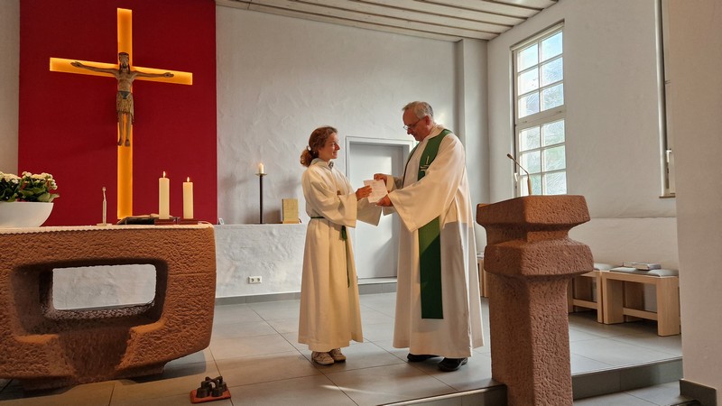 Neue Kommunionhelferin in St. Franziskus