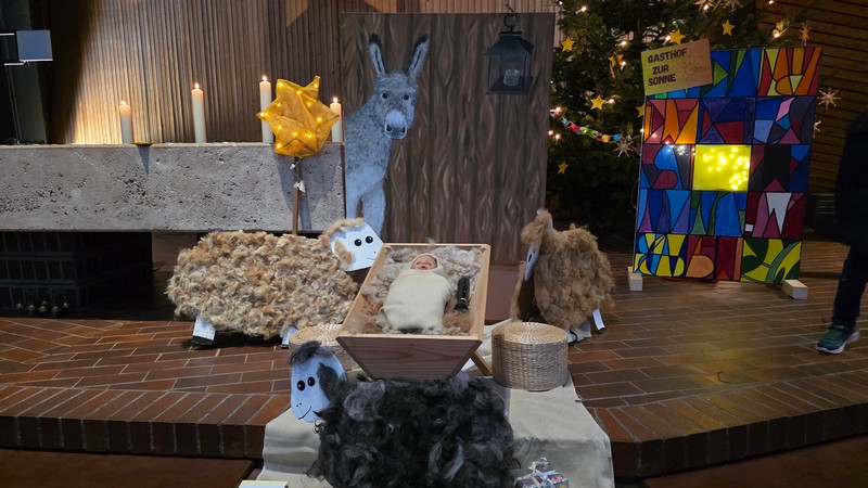 Krippenspiel in der Kirche St. Andreas