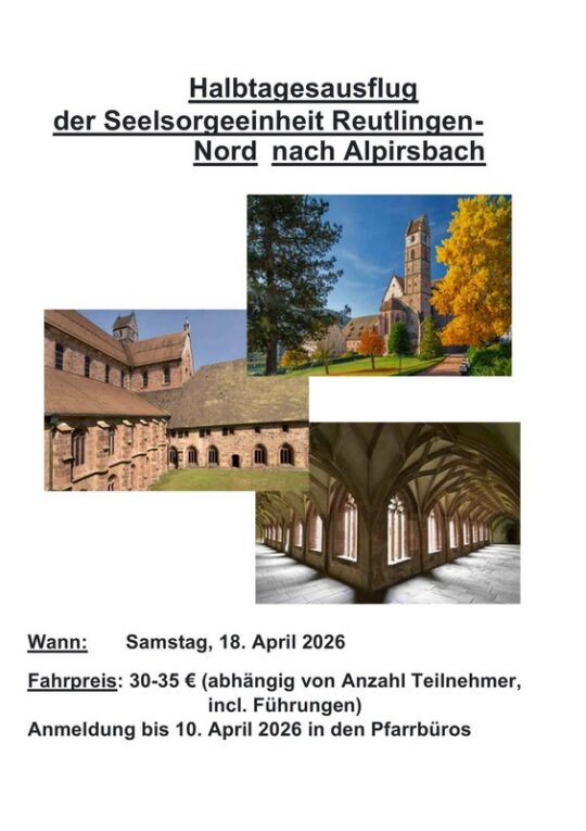 Halbtagesausflug zum Kloster Alpirsbach