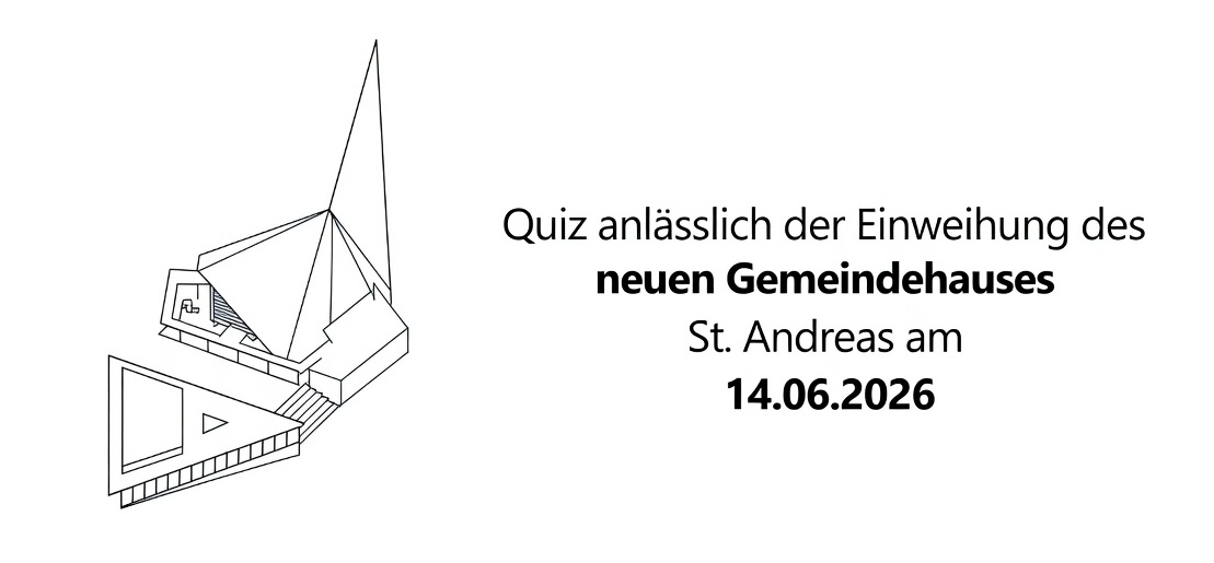 Die Gewinner des Quiz zur Einweihung des neuen Gemeindehauses