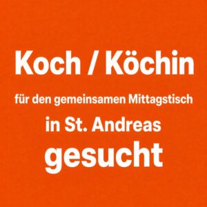 Mitarbeit in der Küche gesucht: Gemeinsamer Mittagstisch in St. Andreas